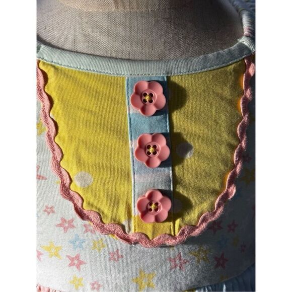 Matilda Jane Sweet As Can Be Dress 12-18M Multicolor Scalloped - Picture 5 of 9